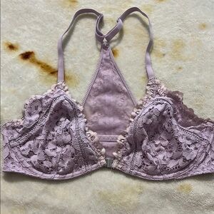 Victoria's Secret Purple Floral Lace Bra